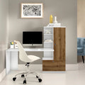 Desk in Wooden and White | 140 x 50 x 140 cm | DE2