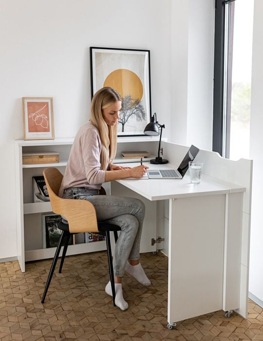 Writing Desk in Beige | 120 x 40 x 100 cm | DE40