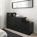 Black Storage Drawer Unit (140 x 40 x 100 cm) – DR13