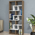 Display Cabinet – White and Wooden, 80 x 30 x 180 cm | DU7
