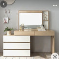 Beige and White Dressing Table (140 x 40 x 140 cm) – GI11