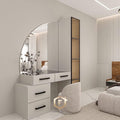 GI13 Makeup Vanity – Grey and Black, 150 x 40 x 200 cm