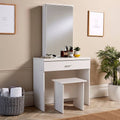 Makeup Vanity – White, 80 x 40 x 140 cm | GI30