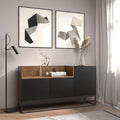 SB31 Buffet Cabinet – Black and Beige, 150 x 40 x 110 cm