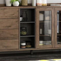Black and Brown Sideboard (140 x 40 x 80 cm) – SB36