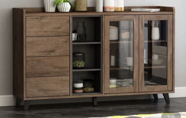 Black and Brown Sideboard (140 x 40 x 80 cm) – SB36