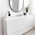 White Buffet Cabinet (140 x 40 x 80 cm) – SB47