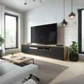 Living Room Furniture Set – Black and White, 200 x 40 x 40 cm | SET24