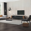 Living Room Furniture Set in Black and Brown | 160 x 40 x 40 cm | SET28