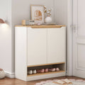 Shoe Closet – White and Wooden, 80 x 40 x 100 cm | SU22