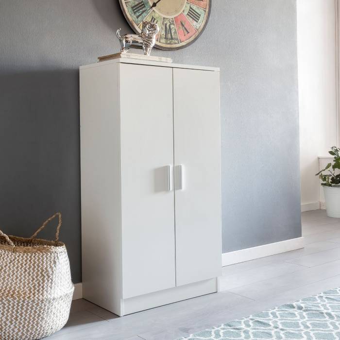 SU24 Shoe Storage Cabinet – White, 80 x 40 x 100 cm