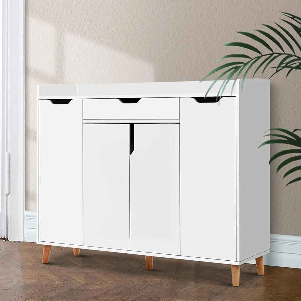 Shoe Cabinet – White, 120 x 40 x 110 cm | SU35