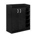 Shoe Cabinet in Black | 90 x 40 x 100 cm | SU39
