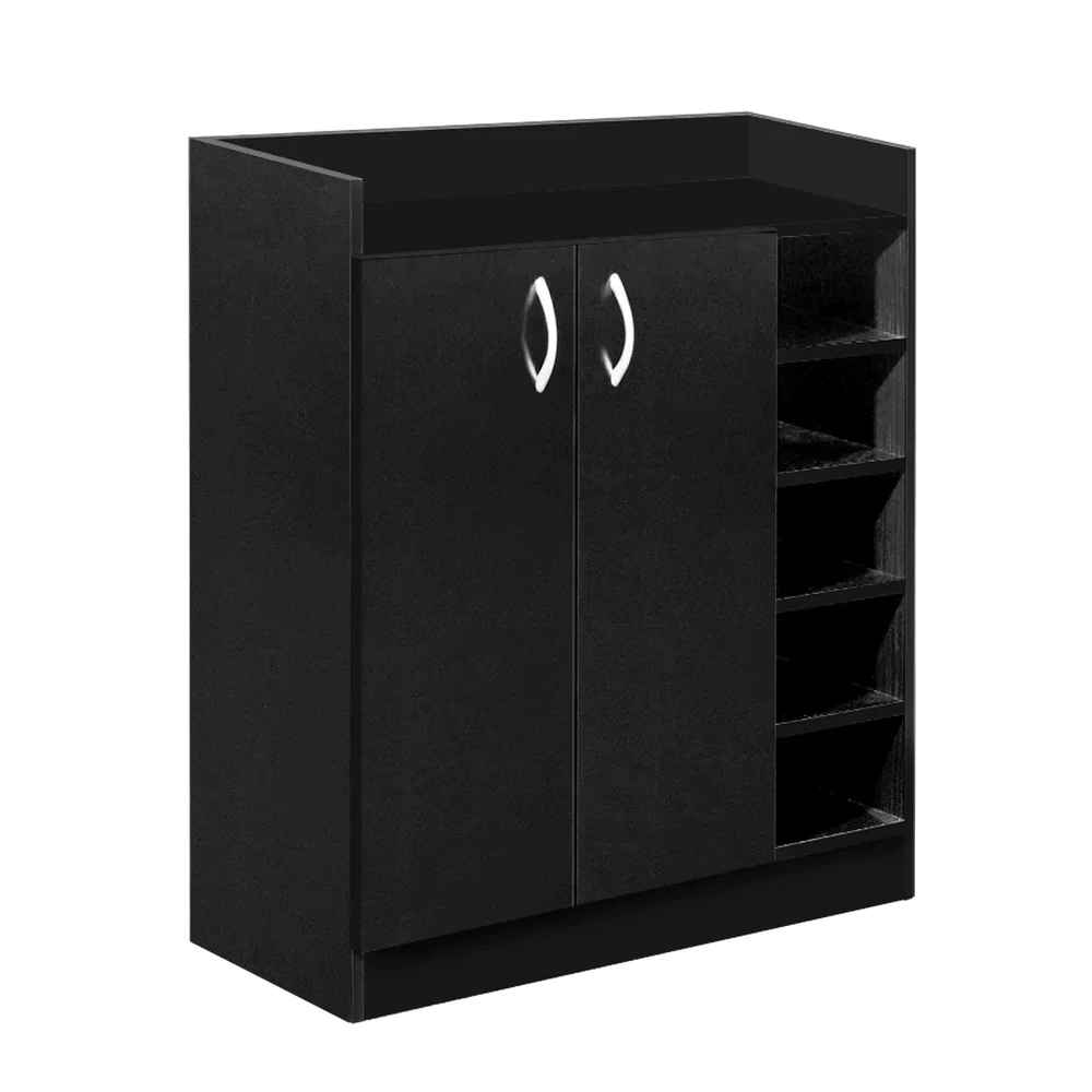 Shoe Cabinet in Black | 90 x 40 x 100 cm | SU39