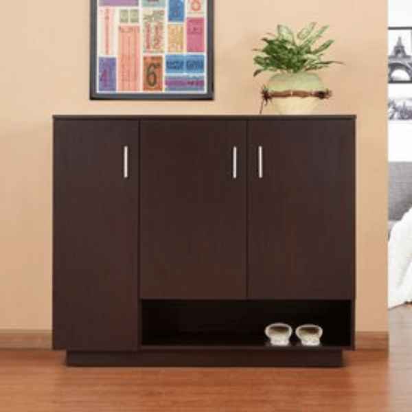 Shoe Cabinet in Brown | 120 x 40 x 100 cm | SU49