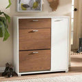 Shoe Closet – White and Wooden, 90 x 40 x 100 cm | SU52