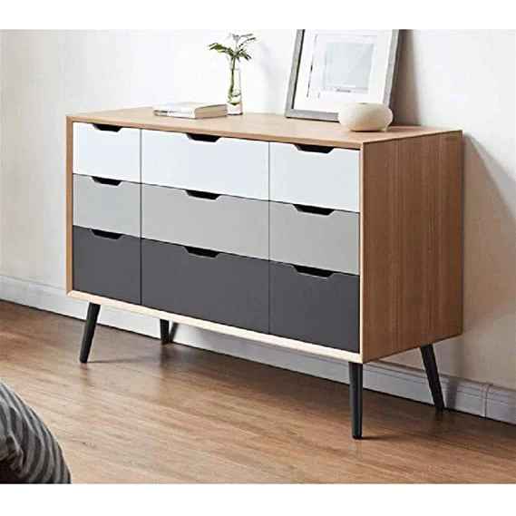 Shoe Closet – White and Wooden, 120 x 40 x 90 cm | SU53