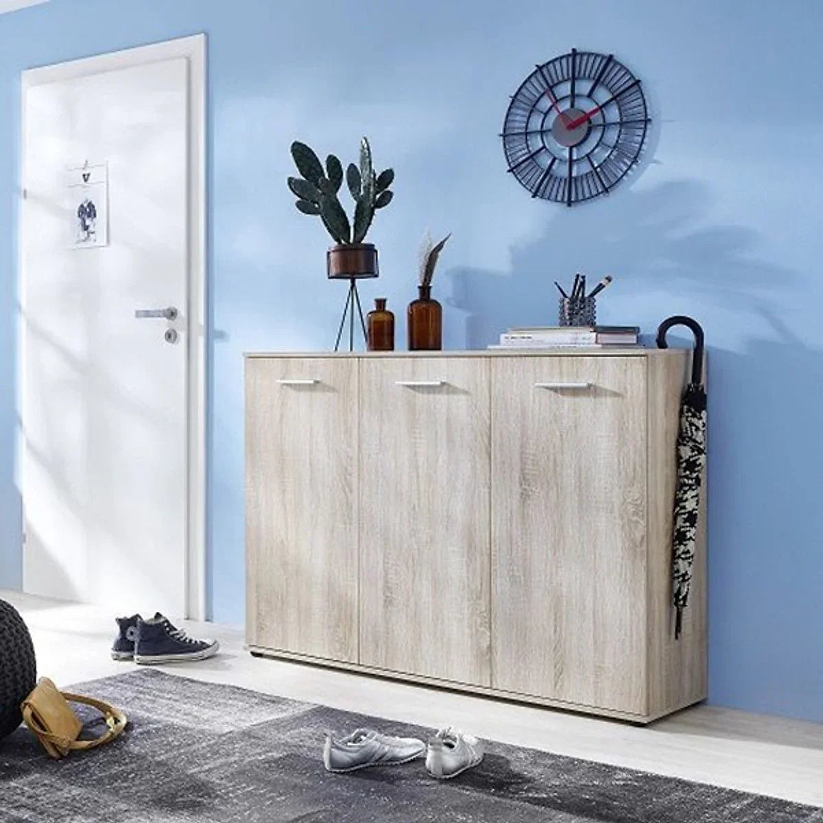 Shoe Storage Cabinet in Wooden | 120 x 40 x 100 cm | SU64