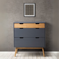 Shoe Closet in Grey and Wooden | 80 x 40 x 80 cm | SU8