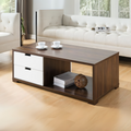 White and Brown Table Unit (120 x 60 x 40 cm) – TA14