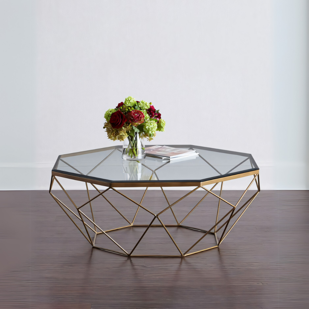 Gold Table Unit (100 x 100 x 40 cm) – TA18