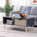 Black and Grey Occasional Table Unit (100 x 50 x 40 cm) – TA36