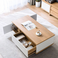 Table Unit – White and Wooden, 120 x 50 x 40 cm | TA4