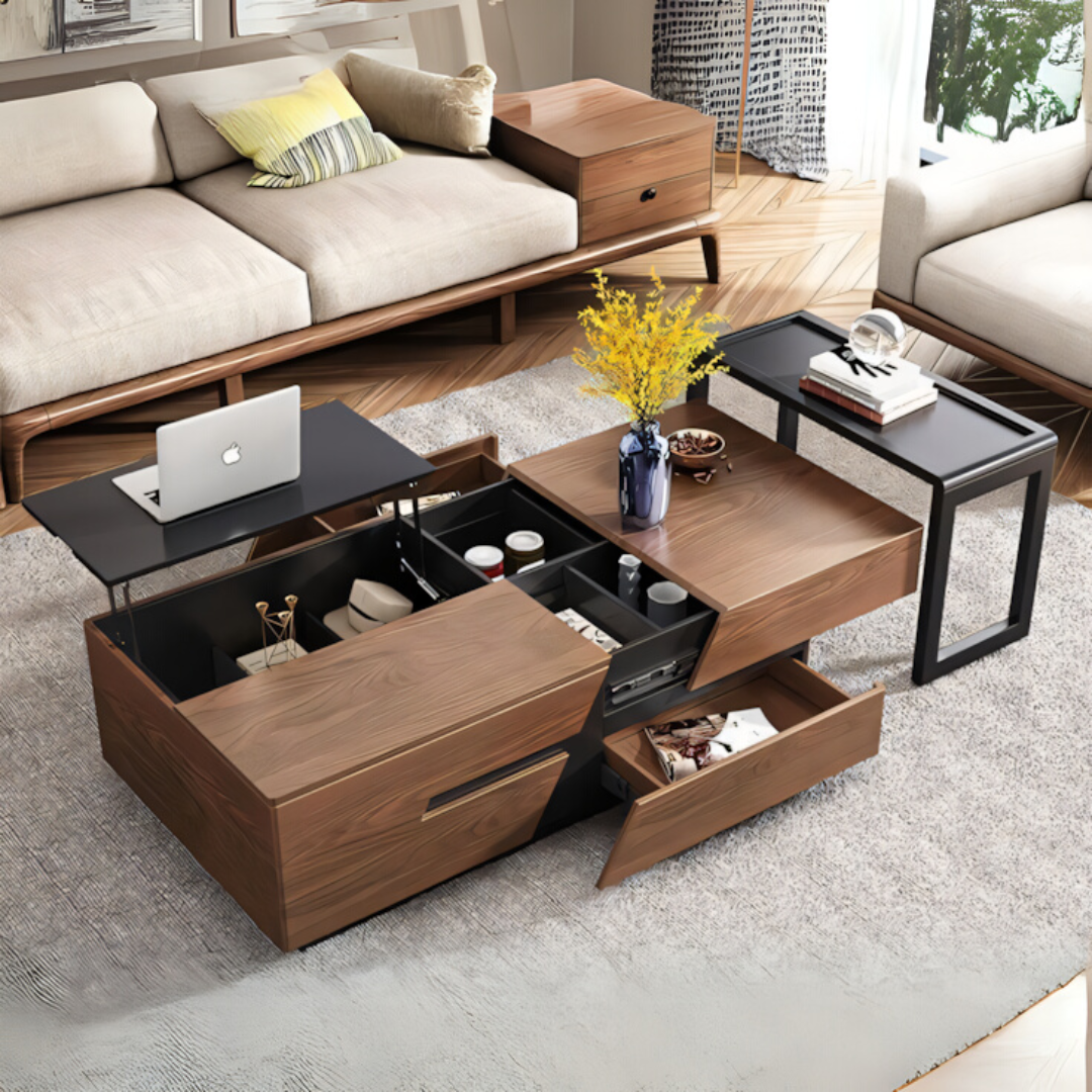 Occasional Table Unit – Brown and Black, 120 x 70 x 40 cm | TA56