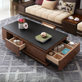 TA64 Table Unit – Brown and Black, 120 x 60 x 40 cm