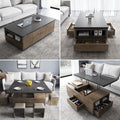 Occasional Table Unit – Beige and Dark Grey, 120 x 70 x 45 cm | TA79