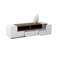 White and Wooden TV Unit (160 x 40 x 40 cm) – TV8