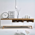 White and Wooden TV Unit (160 x 40 x 40 cm) – Tv9