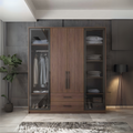 WD35 Wardrobe – Brown, 160 x 50 x 220 cm