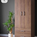 WD58 Armoire Wardrobe – Brown, 80 x 50 x 220 cm