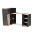 Black and Wooden Writing Desk (120 x 100 x 75 cm) – DE36
