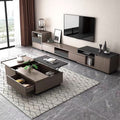 SET17 Living Room Set – Black and Brown, 320 x 40 x 50 cm