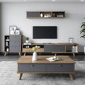 Living Room Furniture Set – Black and Wooden, 260 x 40 x 40 cm | SET44