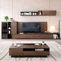 Living Room Furniture Set in Brown and Black | 330 x 40 x 40 cm | SET47