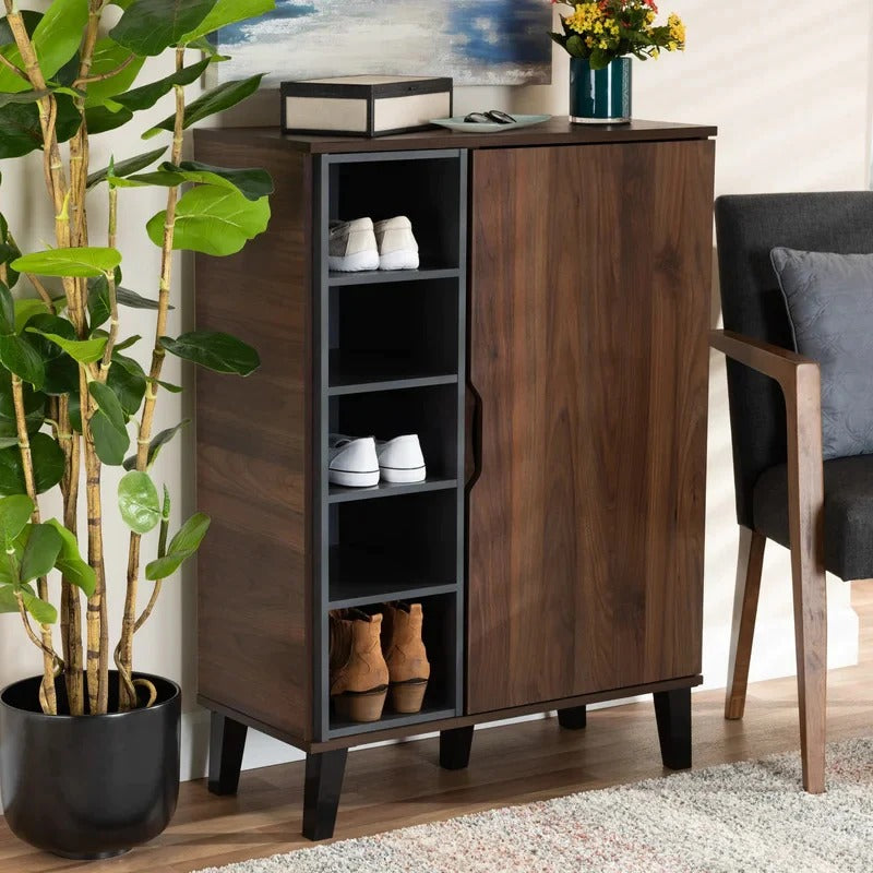 SU56 Shoe Cabinet – Brown, 80 x 40 x 100 cm