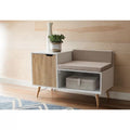 White and Wooden Shoe Cabinet (100 x 40 x 70 cm) – SU63