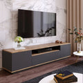 Tv2 TV Unit – Black and Wood