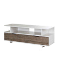 TV Console in White and Wooden | 140 x 40 x 40 cm | TV42