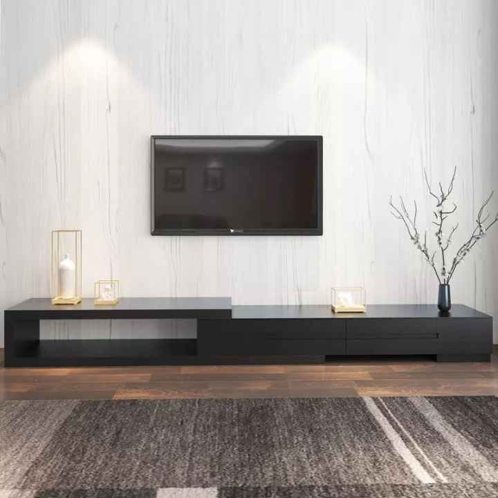 ترابيزة تليفزيون لون أسود – 240 × 40 × 40 سم | TV49