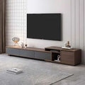 TV72 TV Unit – Black and Brown, 220 x 40 x 40 cm