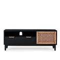 TV Unit in Black | 140 x 40 x 40 cm | TV87