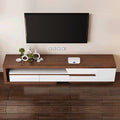 TV92 TV Stand – Brown and White, 180 x 40 x 40 cm