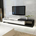 TV Unit in White and Black | 190 x 40 x 40 cm | TV97